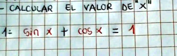 Solved Calcular El Valor De X A G X Kx L Cos K