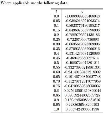 SOLVED: Using what's given above, please help with the following ...