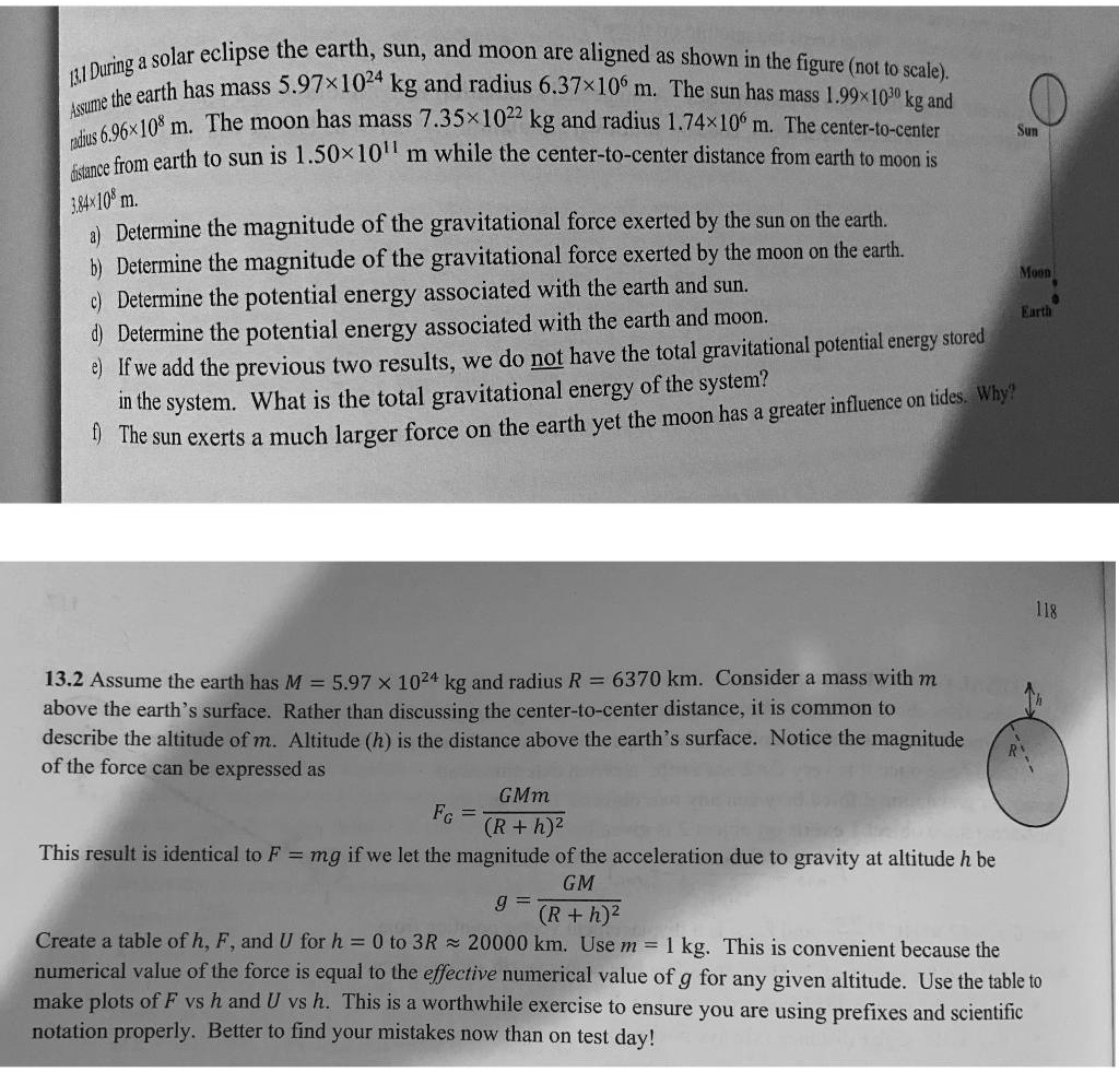 solved-w-during-solar-eclipse-the-earth-sun-and-moon-are-aligned-as