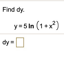 find dy y5in 1x dy 47483