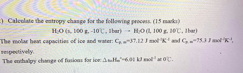 Crisp The Enthalpy Change For Converting 10.0 G Of Ice Image in HD Crisp The Enthalpy Change For Converting 10.0 G Of Ice Image in HD