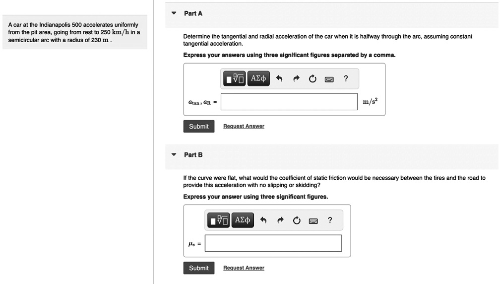 A Car At The Indianapolis 500 Accelerates Uniformly