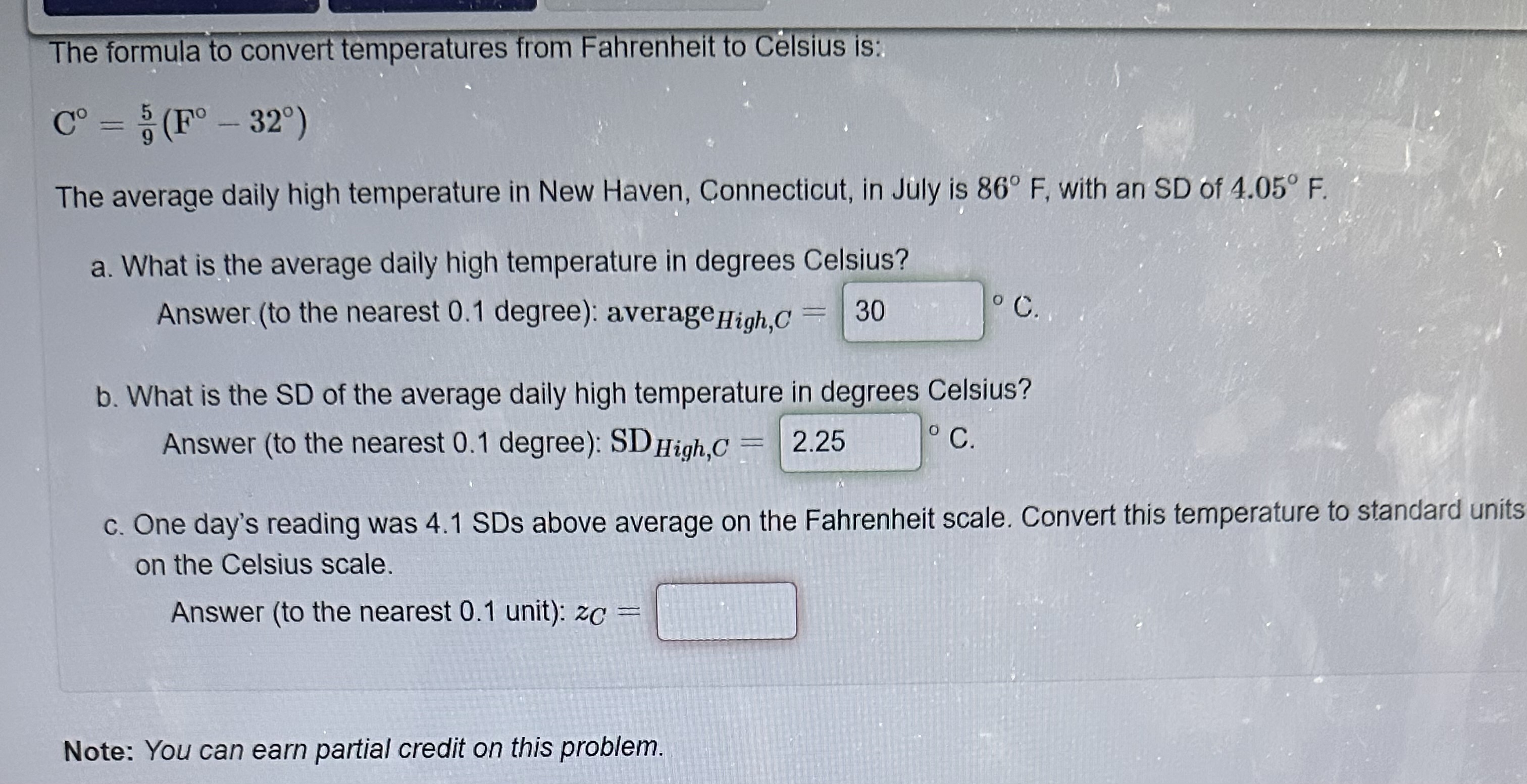 86 farenheit outlet in celcius