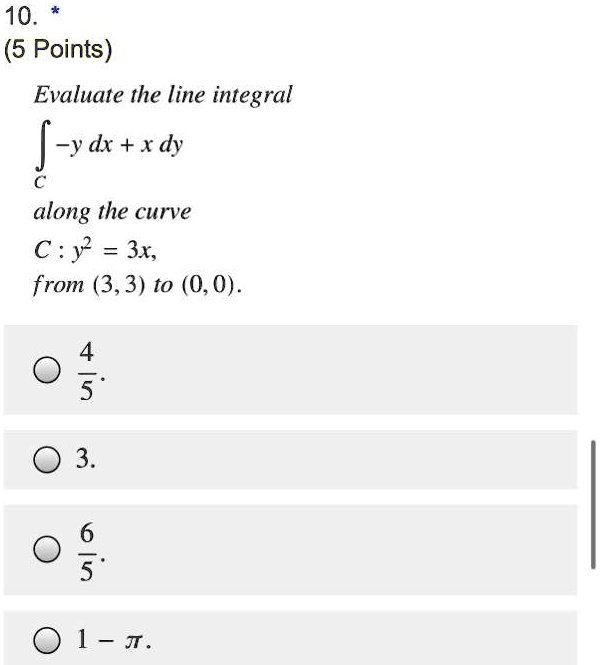 Integral of deals ydx