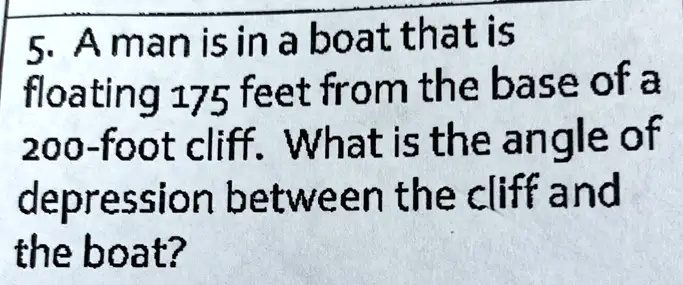 VIDEO solution: 5. Aman is in a boat that is floating 175 feet from the ...