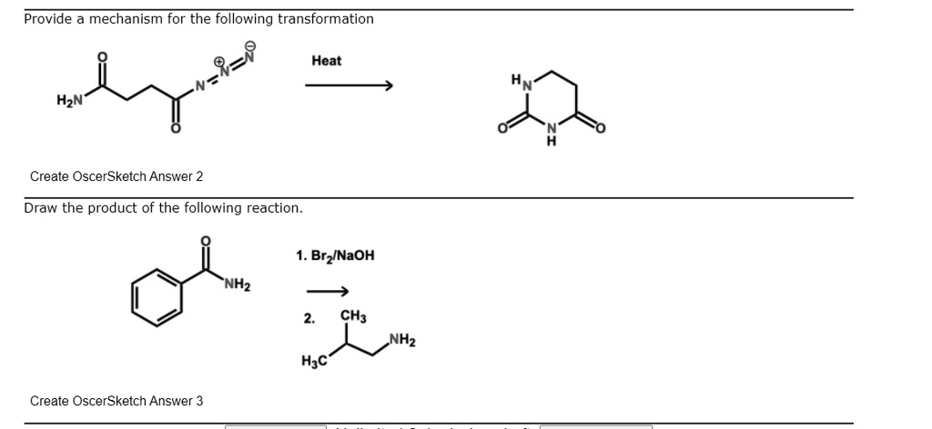 SOLVED: Provide a mechanism for the following transformation: Heat H2N ...