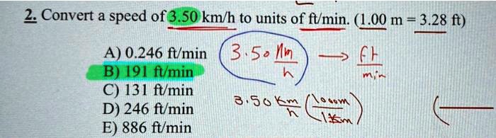 35km h 2025 to m min