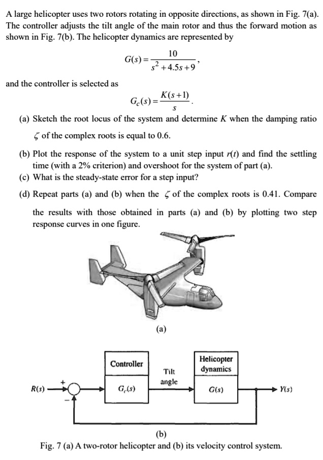 SOLVED: A large helicopter uses two rotors rotating in opposite ...