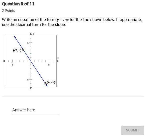 SOLVED: PLEASE HELP !!!!!!!!!! Question 5 of 11: 2 Points Write an ...