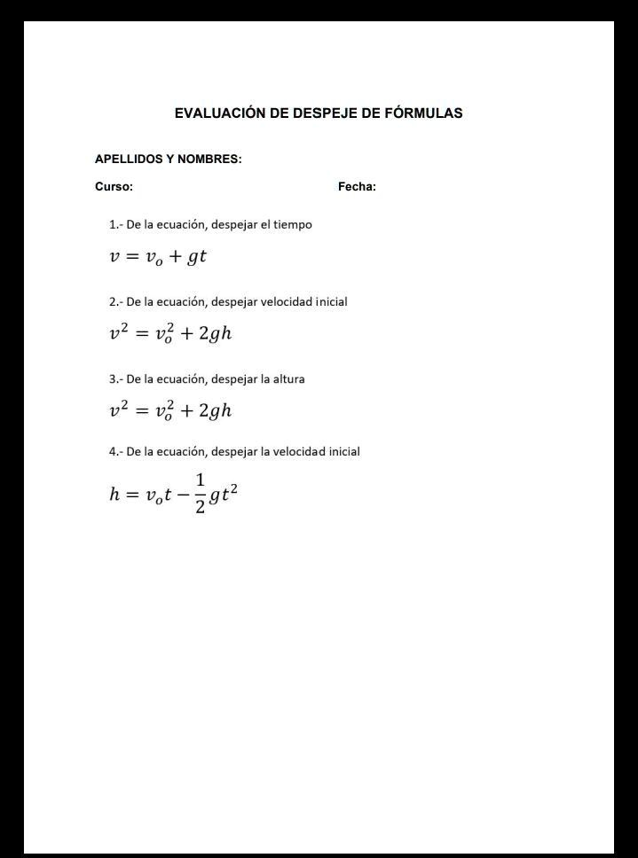 SOLVED ayudenme a despejar x favor ") EVALUACIÓN DE DESPEJE DE