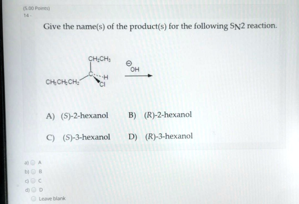 SOLVED(5,00 Points) J4 Give the name(s) of the product(s) for the