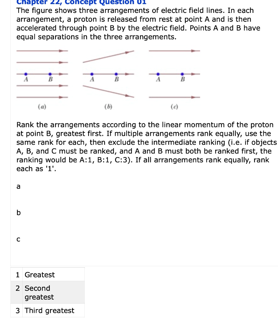 SOLVED: Cnapter 22i Concept Question U1 The Figure Shows Three ...