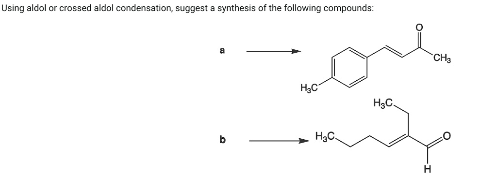 Solved Using Aldol Or Crossed Aldol Condensation Suggest A Synthesis Of The Following 7697