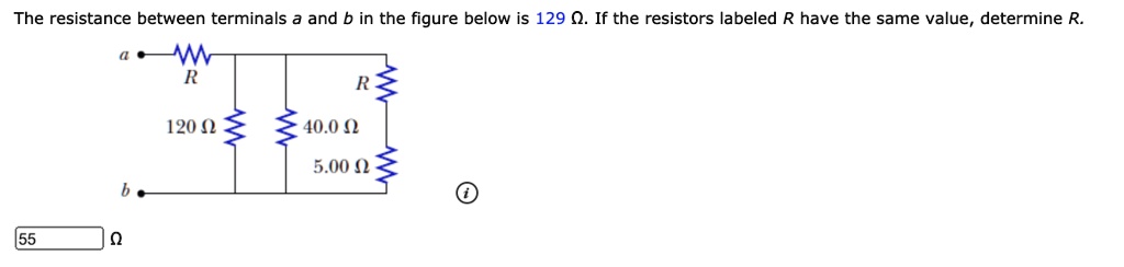 The Resistance Between Terminals And B In The Figure Solvedlib 1510