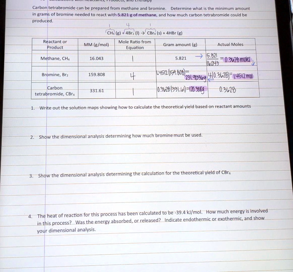 SOLVED Clithaipy Carbon Tetrabromide Can Be Prepared From Methane And   2d04c094004b4f459c7cfd20bb6ffe54 