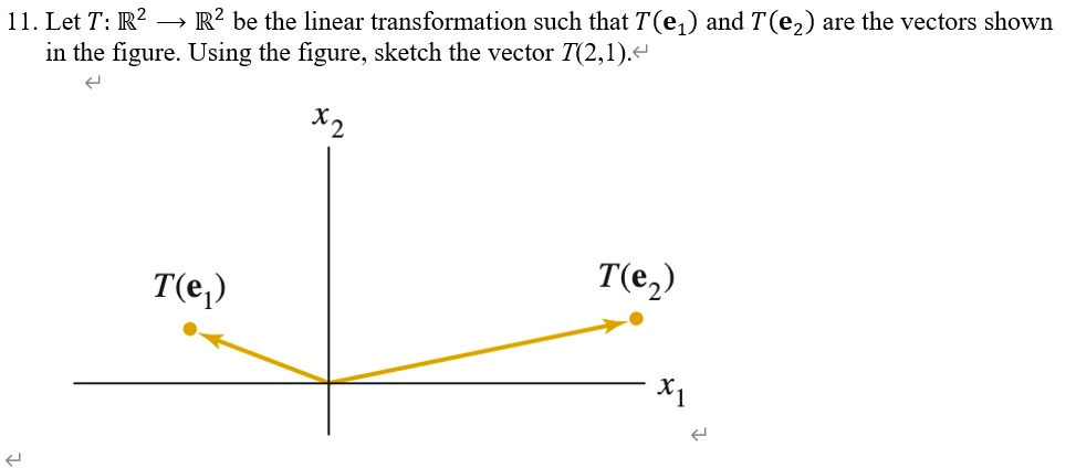 SOLVED: Let T: R^2 -> R^2 be the linear transformation such that T(e1 ...