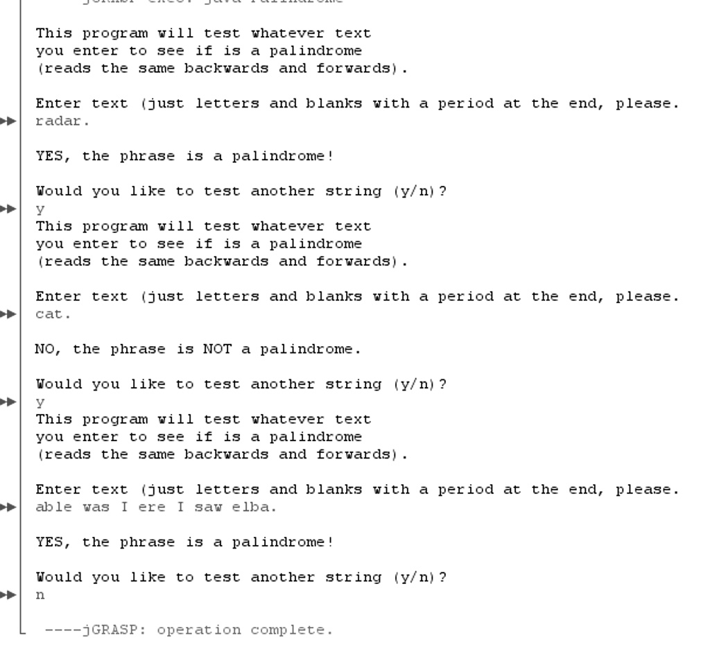 java a palindrome is a word or phrase that reads the same forward and ...