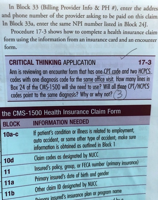 SOLVED In Block 33 (Billing Provider Info PH ), enter the address and