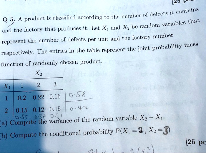 SOLVED: [23 contains product classified according to the numher of ...