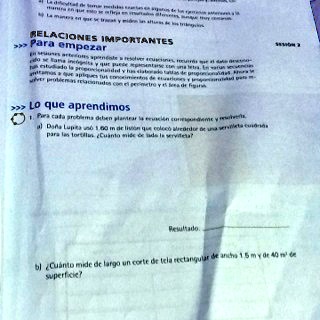 SOLVED: Si doña lupita uso 1.60 m de liston que coloco altededor de una