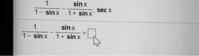 sinx sinx 1 sinx sec x sin x sin x sin x 14057