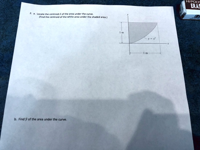 centroid of area under a curve