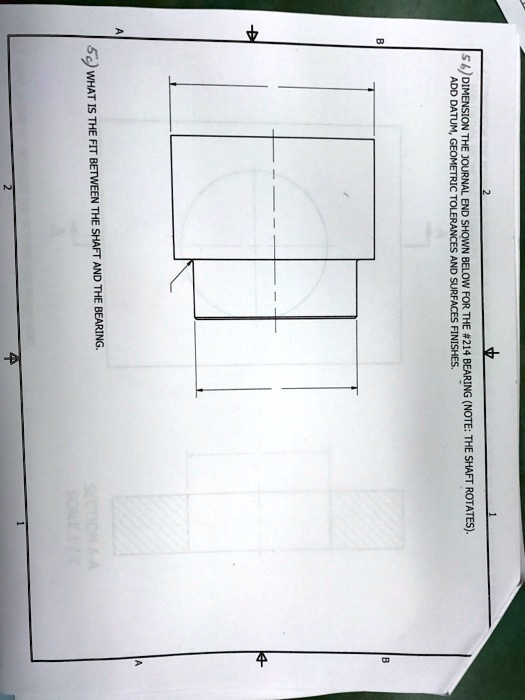 SOLVED What is the fit between the shaft and the bearing? Add datum