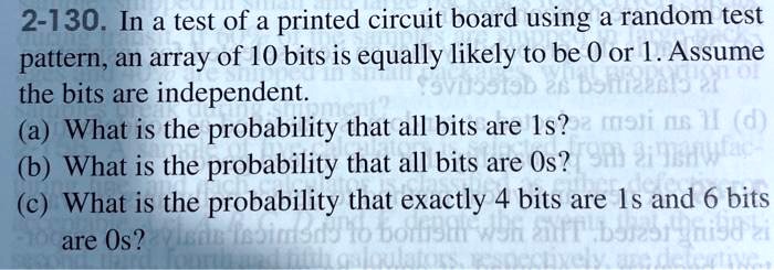 2 130 in a test of a printed circuit board using a random test pattern ...