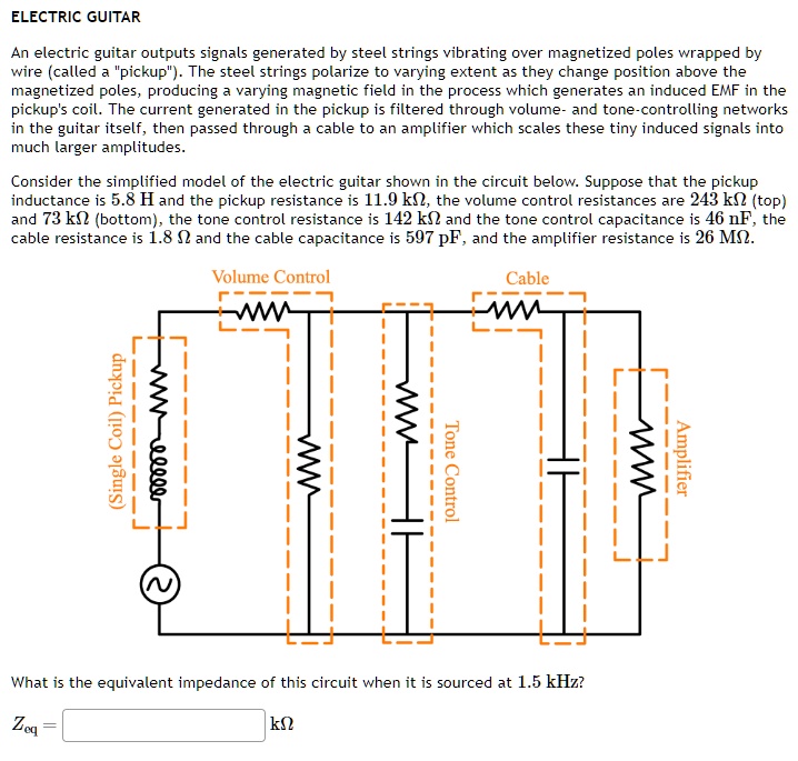 electric guitar an electric guitar outputs signals generated by steel strings vibrating over magnetized poles wrapped by wire called a pickup the steel strings polarize to varying extent as  67512
