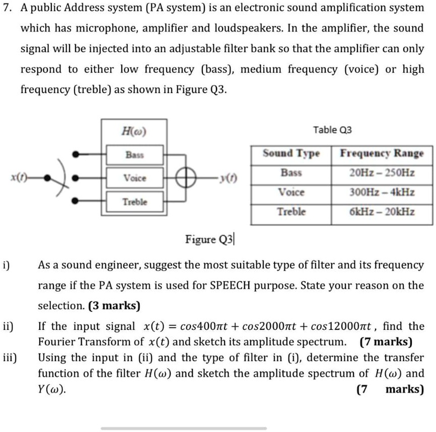 SOLVED: A public address system (PA system) is an electronic sound ...