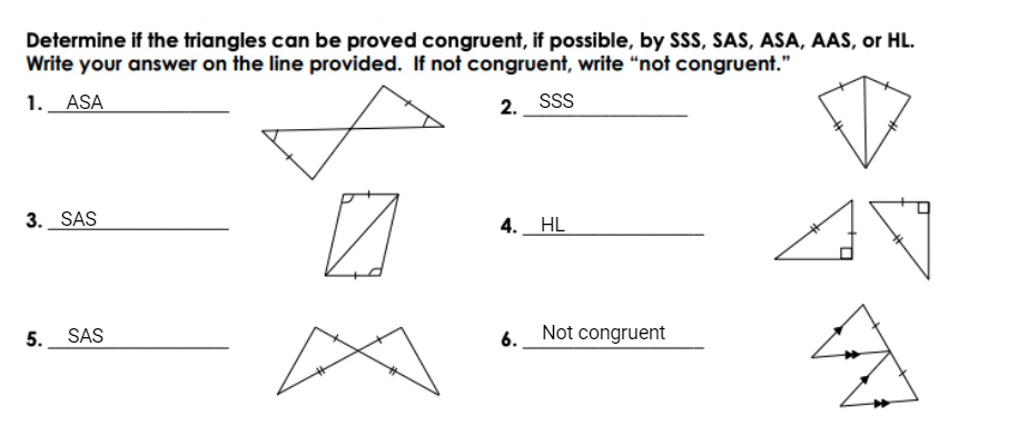 Proving Lines Parallel with Triangle Congruence SSS SAS AAS and ASA