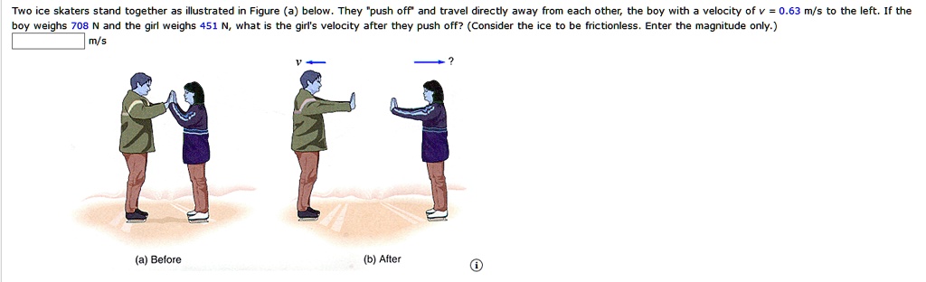 SOLVED: Two Ice Skaters Stand Together As Illustrated In Figure (a ...