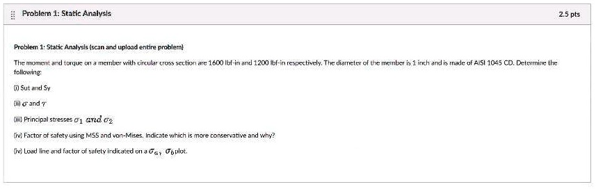 [GET ANSWER] Problem 1: Static Analysis Problem 1: Static Analysis ...