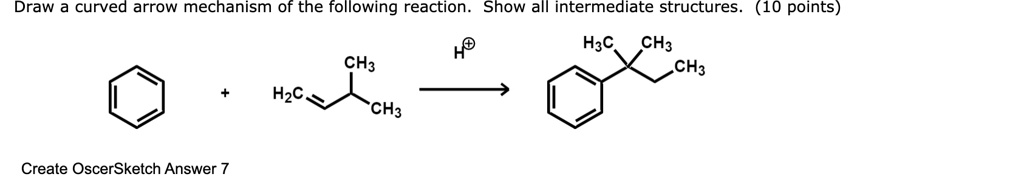 Solved: Draw The Curved Arrow Mechanism Of The Following Reaction. Show 