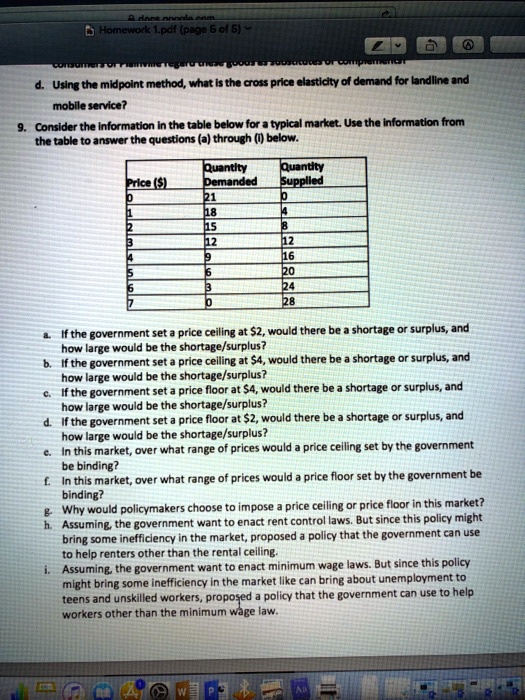 VIDEO solution d. Using the midpoint method, what is the crossprice