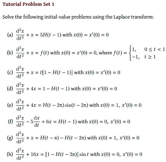 SOLVED: All Questions Are Compulsory Tutorial Problem Set 1 Solve The ...