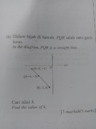 SOLVED: (b) Dalarn'tajah di bawah, P Q R ialah sam gans lurus. Cari ...