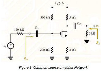SOLVED: Analyze the amplifier circuit shown in Figure 1 for ð ‘‰ð ‘‚ð ...