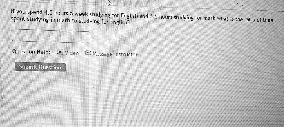 If You Spend 45 Hours Week Studying For English And 55 Spent Studying ...