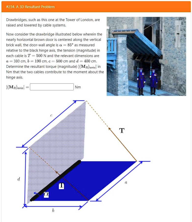 Drawbridges, such as this one at the Tower of London, are raised and
