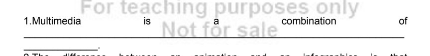 1.Multimedia or tf te is is  . 