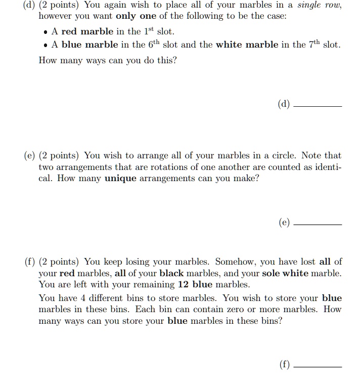 solved-2-points-you-again-wish-to-place-all-of-your-marbles-in-single