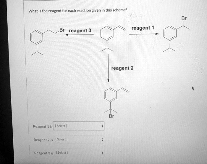 What is the reagent for each reaction given in this s… - SolvedLib