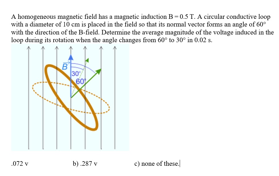 Homogeneous field has a induction B… SolvedLib