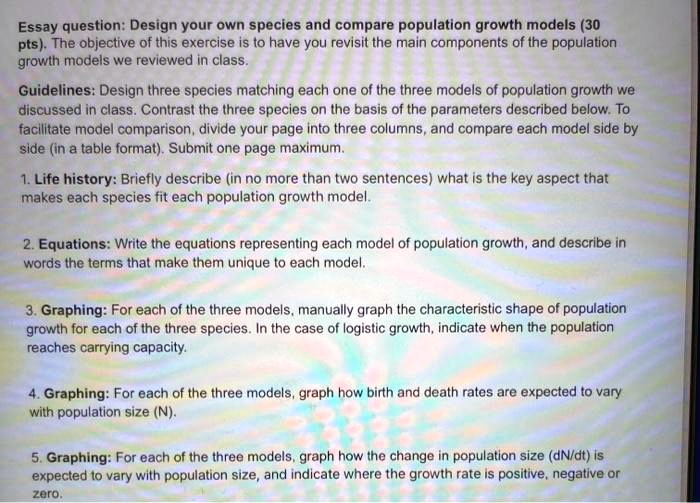 population growth essay topics