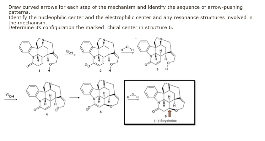SOLVED: Texts: Draw curved arrows for each step of the mechanism and ...
