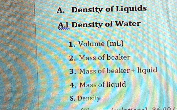 What Is The Mass Of 211ml Of A Liquid That Has A Density Of