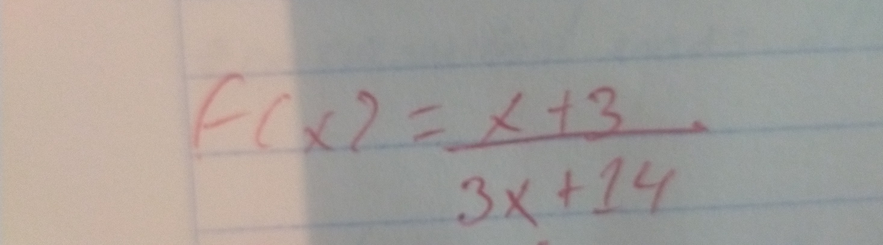 f(x)=(x+3)/(3 x+14)
