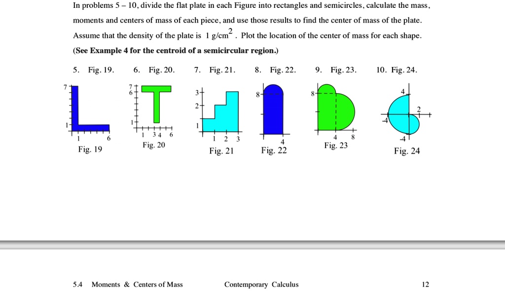 SOLVED Problems 5 10 Divide the flat plate in each figure into