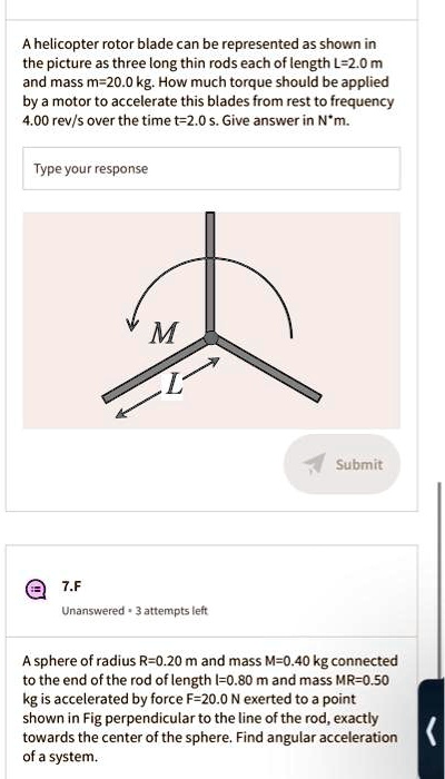 SOLVED: A helicopter rotor blade can be represented as shown in the ...